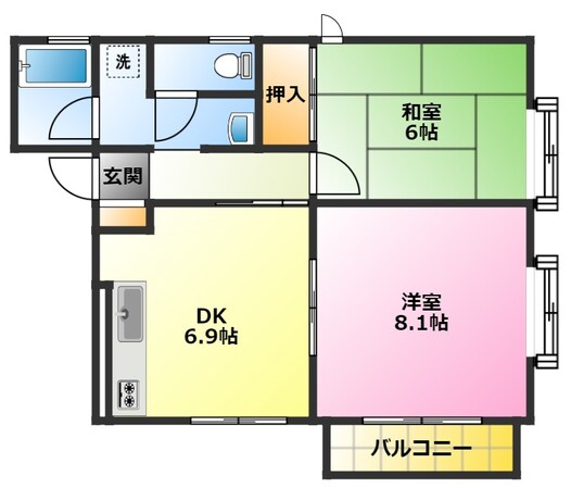 パティオ陣屋Ⅰの物件間取画像